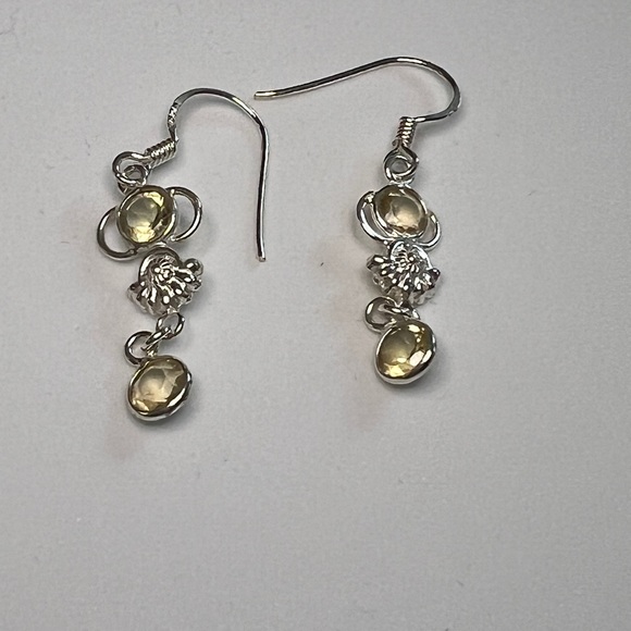 Citrine Dangle Earrings - Picture 5 of 5